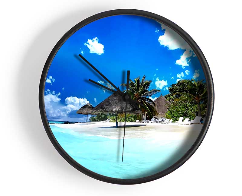Beach Life Clock - Wallart-Direct UK