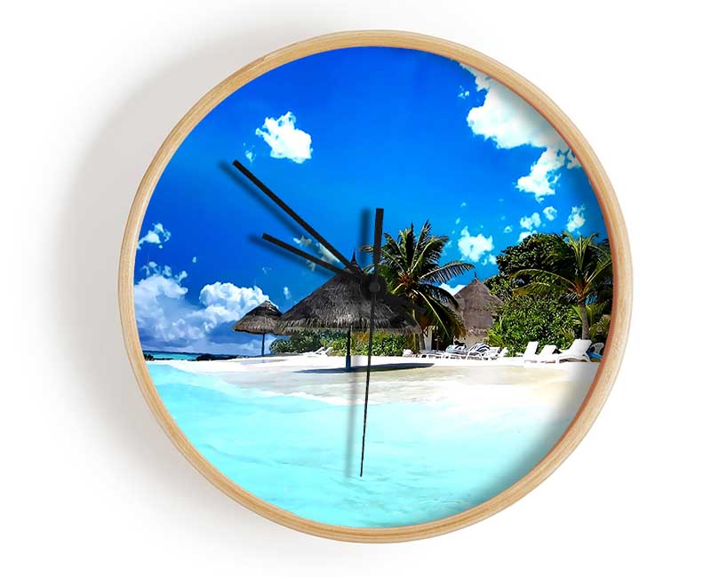 Beach Life Clock - Wallart-Direct UK