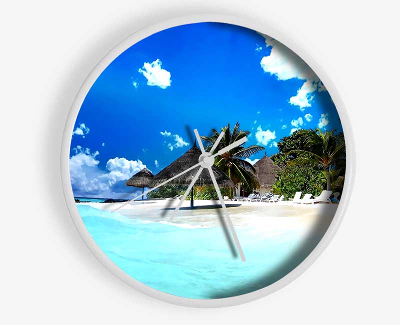 Beach Life Clock - Wallart-Direct UK