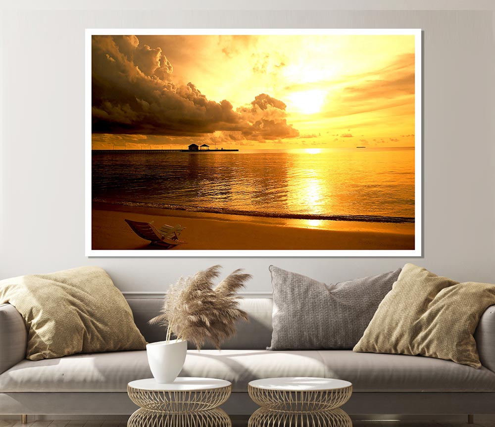 Every Night Is Paradise Print Poster Wall Art