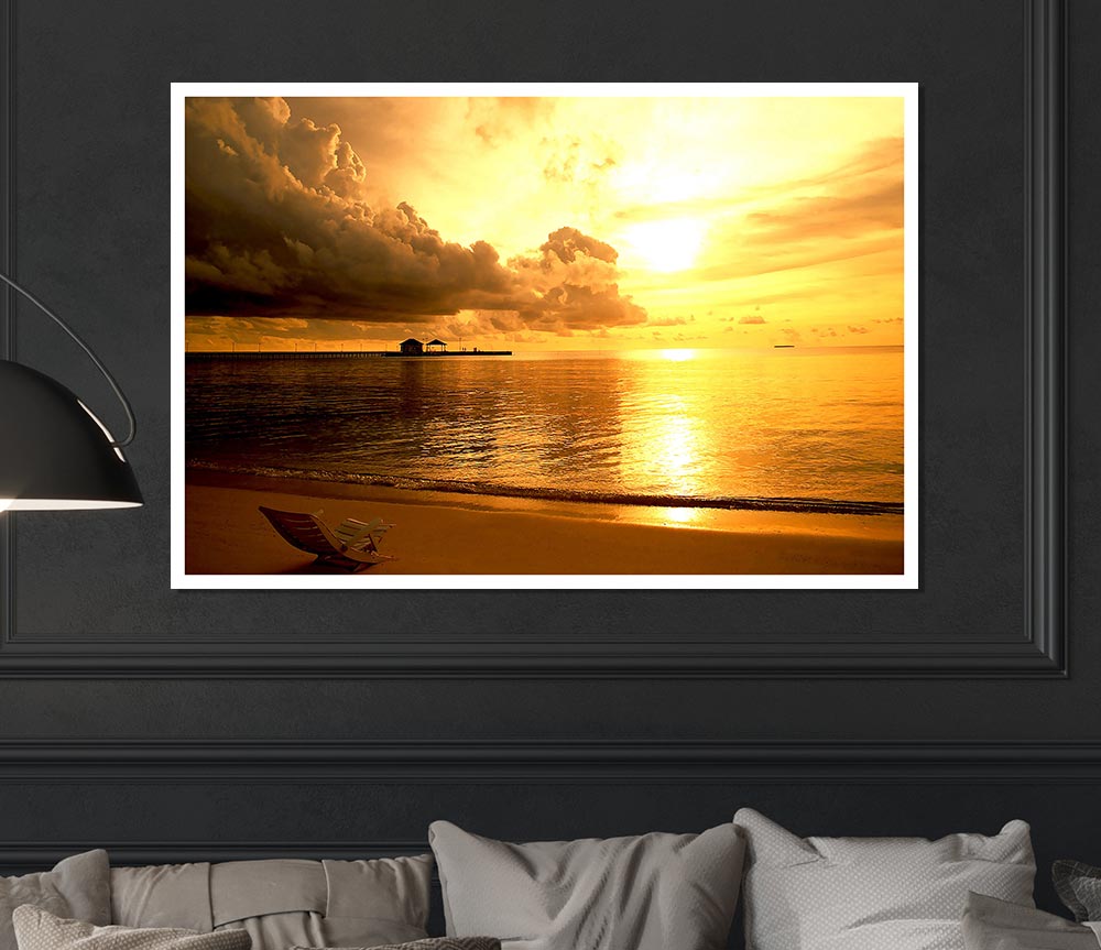 Every Night Is Paradise Print Poster Wall Art