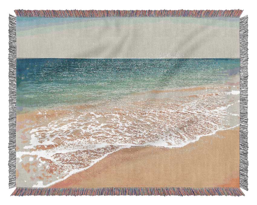 Sparkles From The Summer Ocean Woven Blanket