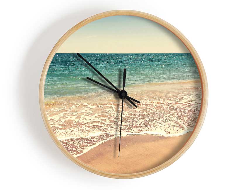 Sparkles From The Summer Ocean Clock - Wallart-Direct UK
