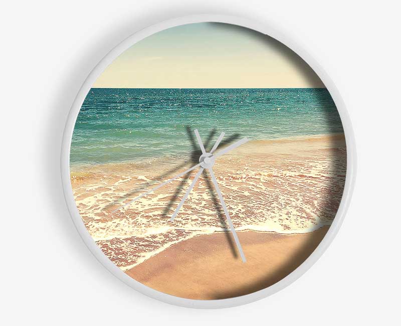 Sparkles From The Summer Ocean Clock - Wallart-Direct UK