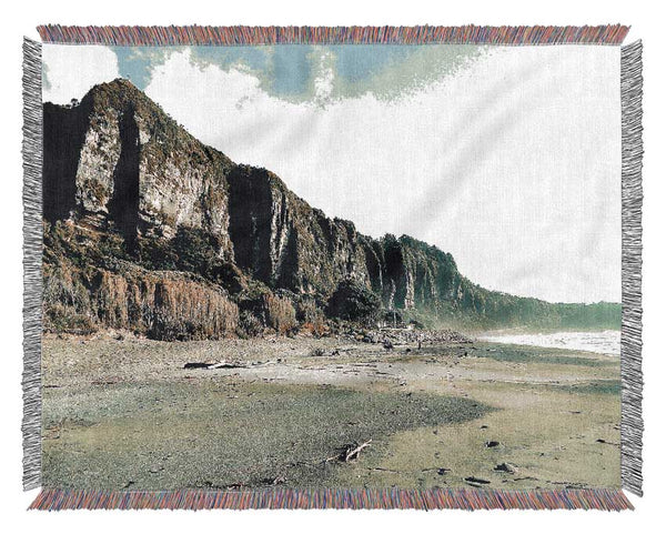 Beautiful Beaches In New Zealand Woven Blanket