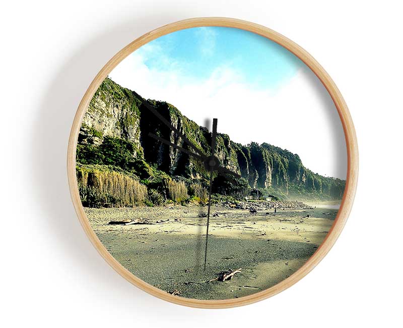 Beautiful Beaches In New Zealand Clock - Wallart-Direct UK