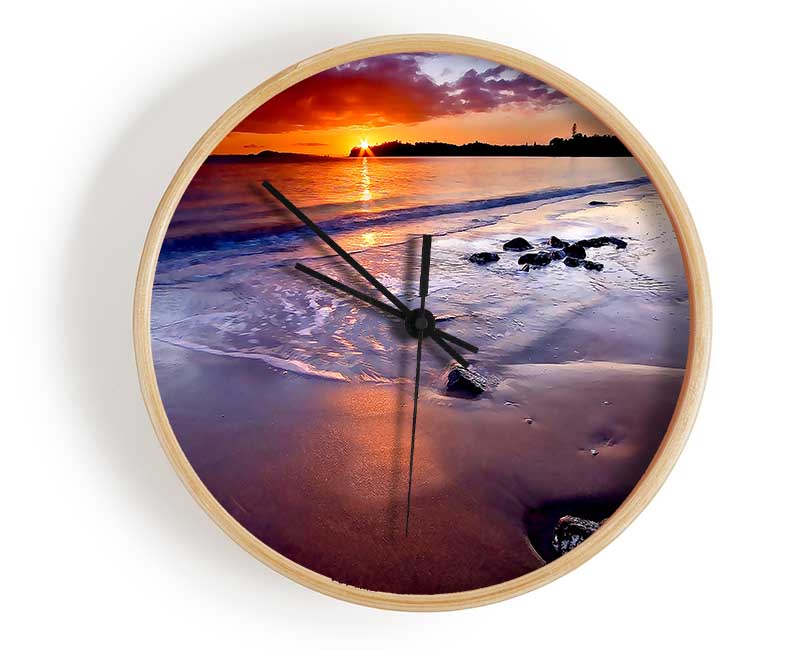 Beautiful Sunrise Clock - Wallart-Direct UK