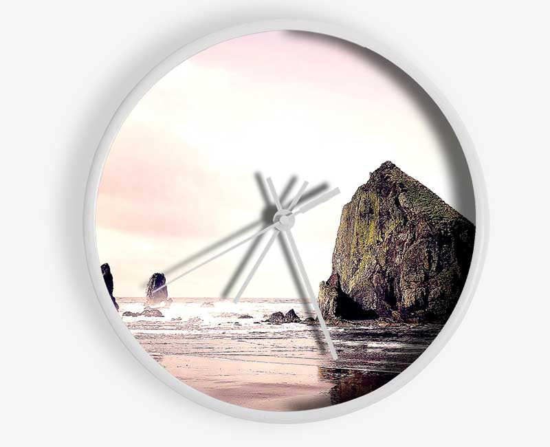 Cannon Beach Clock - Wallart-Direct UK