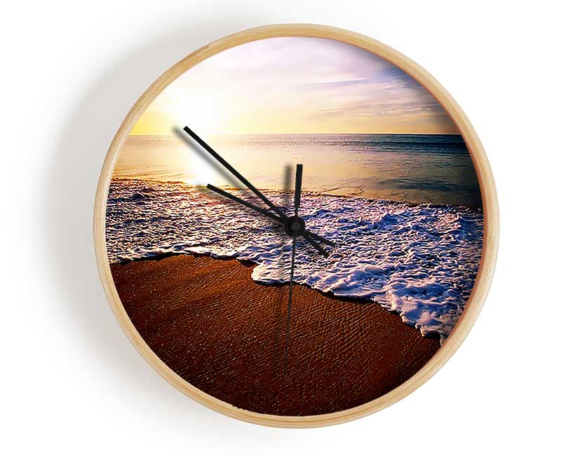 Ebb Of The Ocean Sun Clock - Wallart-Direct UK