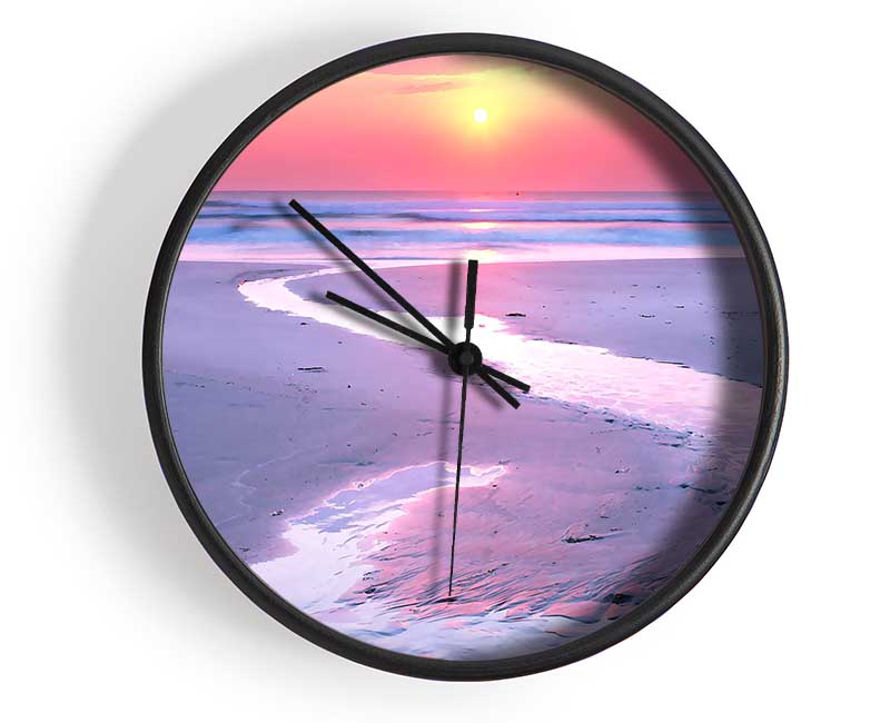 Estuary At Sunset Clock - Wallart-Direct UK