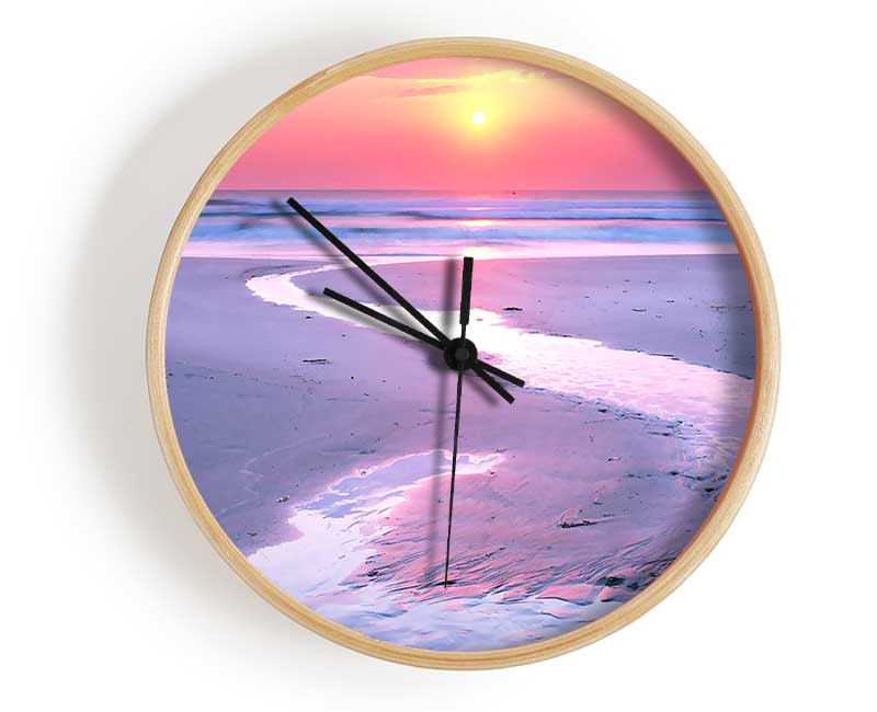 Estuary At Sunset Clock - Wallart-Direct UK