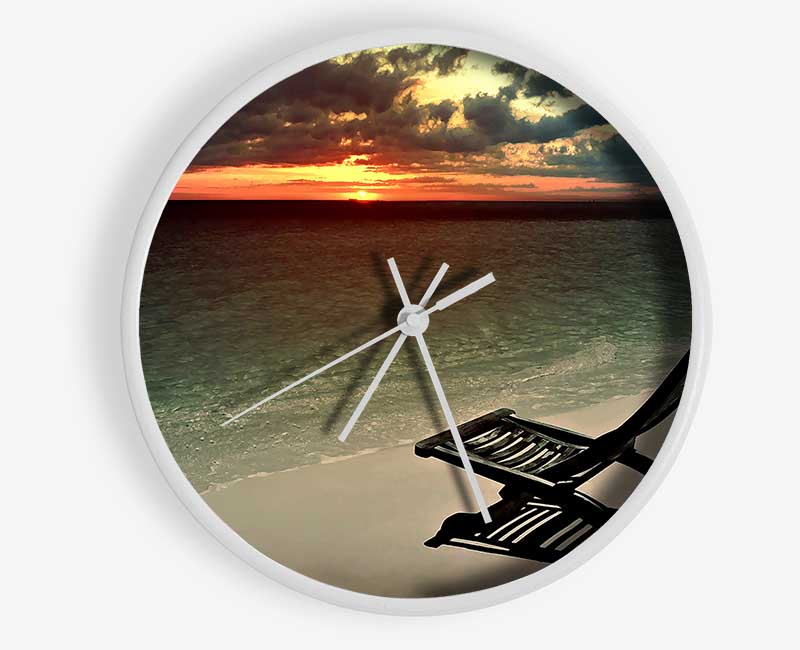 Evening Chill Clock - Wallart-Direct UK