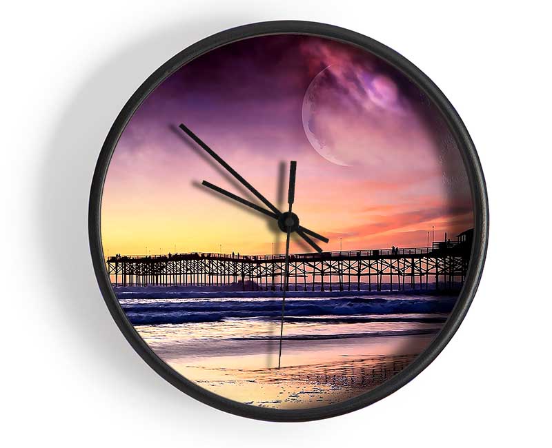 Fantasy Beach Clock - Wallart-Direct UK