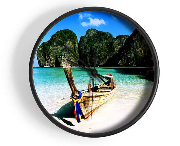 Paradise Adventures In Thailand Clock - Wallart-Direct UK