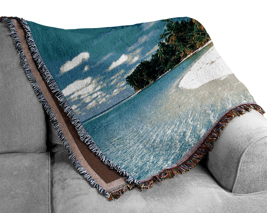Paradise Island Getaway Woven Blanket