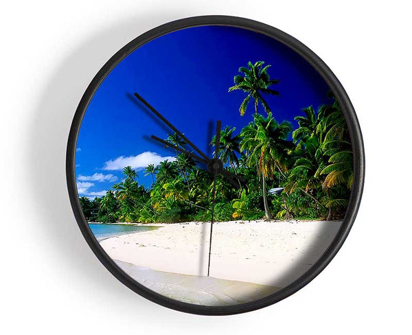 Paradise Island Getaway Clock - Wallart-Direct UK