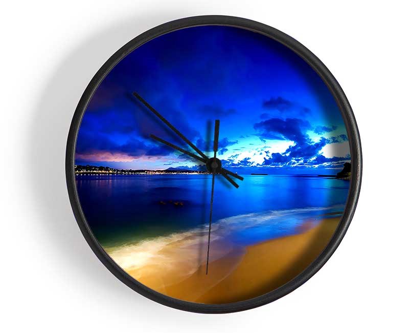 Saint Jean De Luz Beach Clock - Wallart-Direct UK