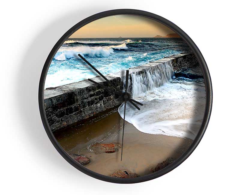 Sea Spill Clock - Wallart-Direct UK