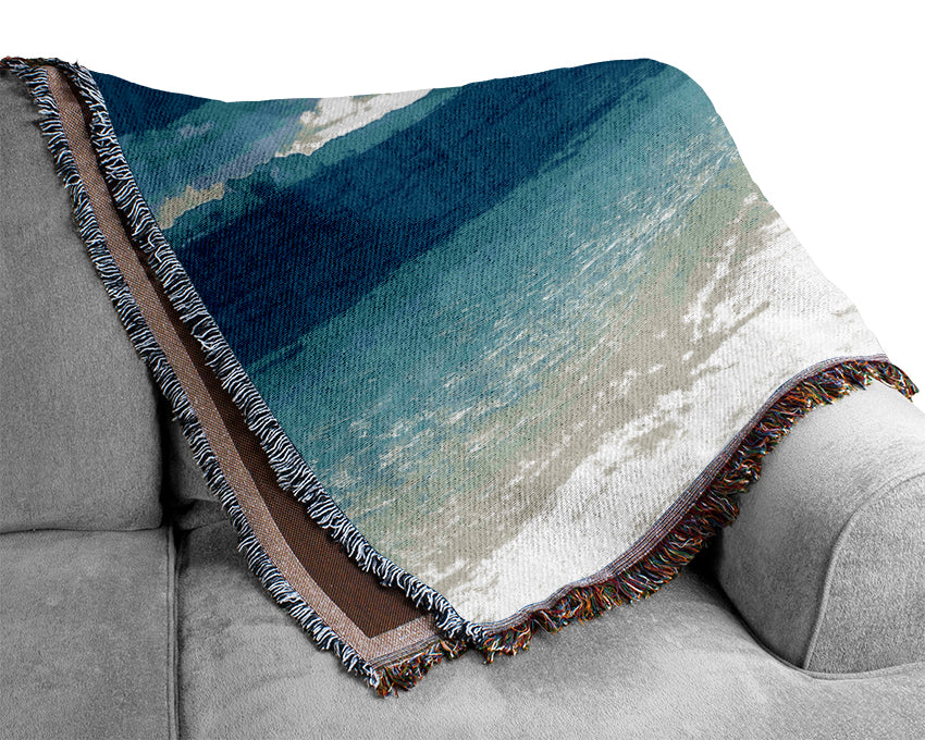Sea Rock Thailand Woven Blanket