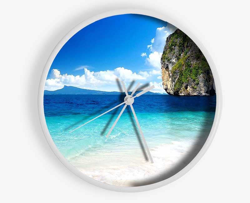Sea Rock Thailand Clock - Wallart-Direct UK