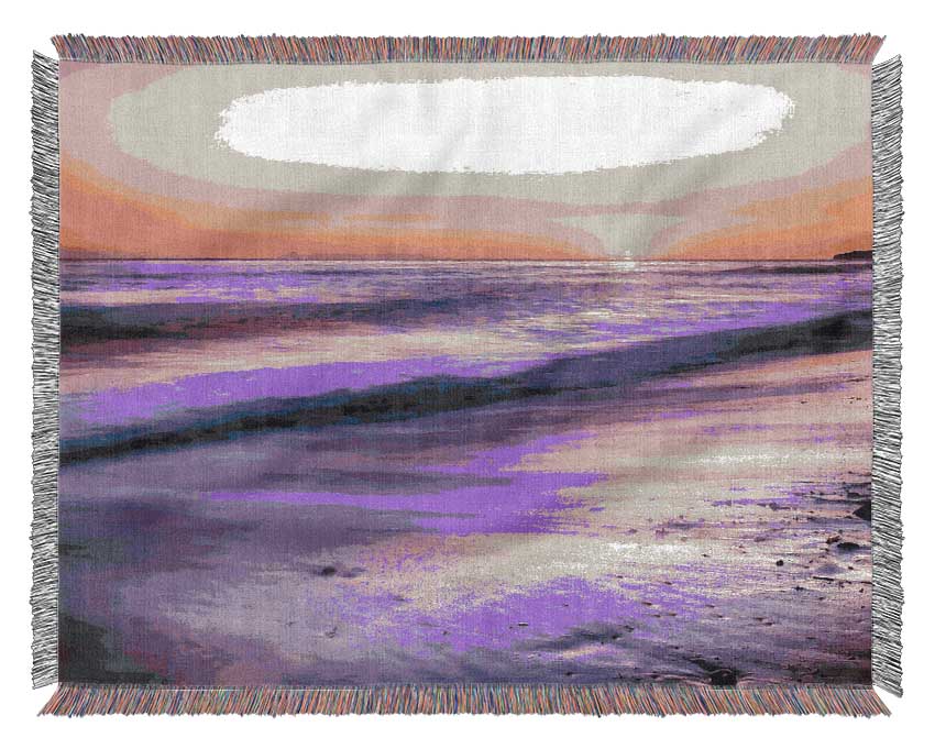 Sunset Dana Point San Clemente Califonia Woven Blanket