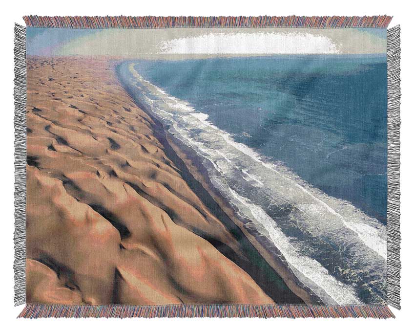 The Great Dune Of Pyla France Woven Blanket