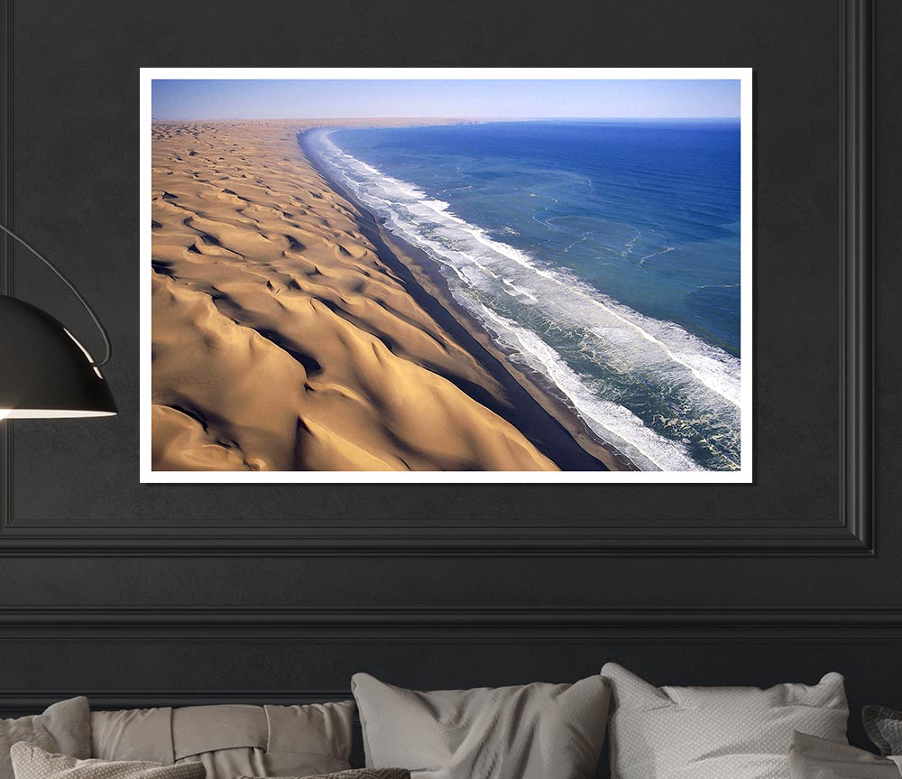 The Great Dune Of Pyla France Print Poster Wall Art
