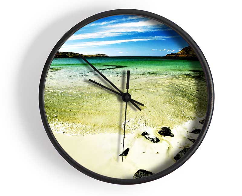 The Ocean Flow Bay Clock - Wallart-Direct UK