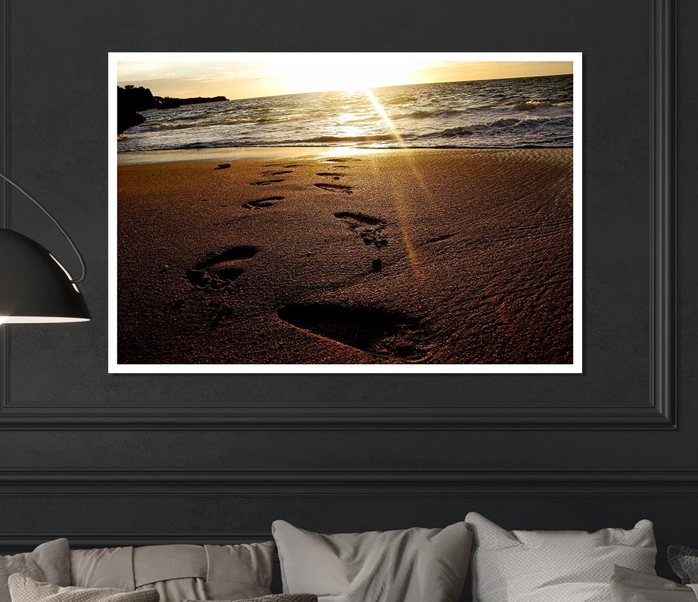 Footsteps Of Time Print Poster Wall Art