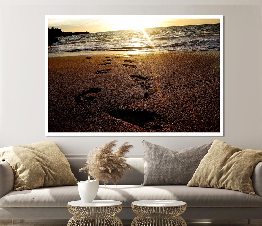 Footsteps Of Time Print Poster Wall Art