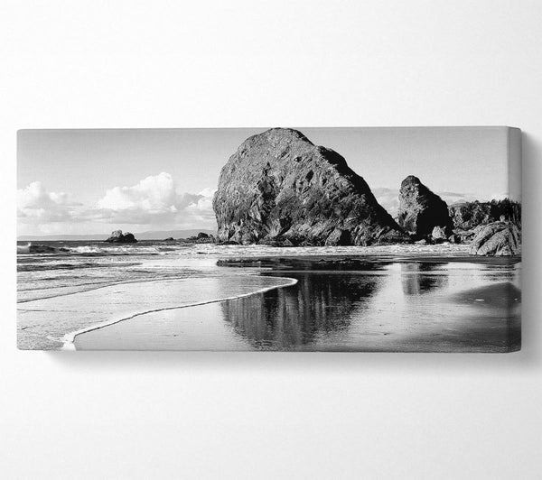 Herrliche Ozeanfelsen B n W