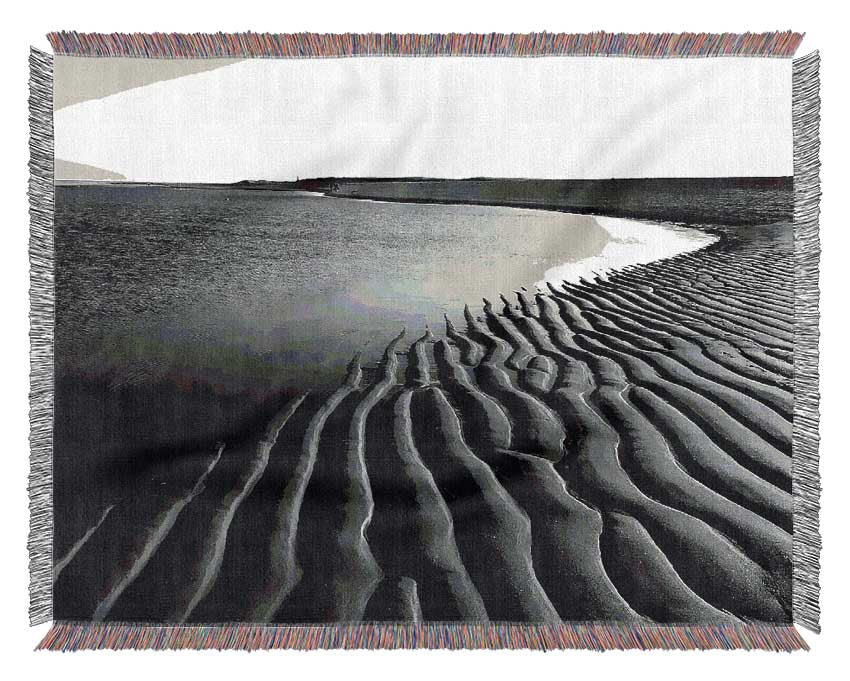 Ripples Of Sand Woven Blanket