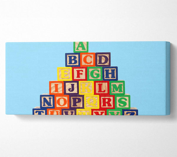 Alphabet Blöcke Baby Blau