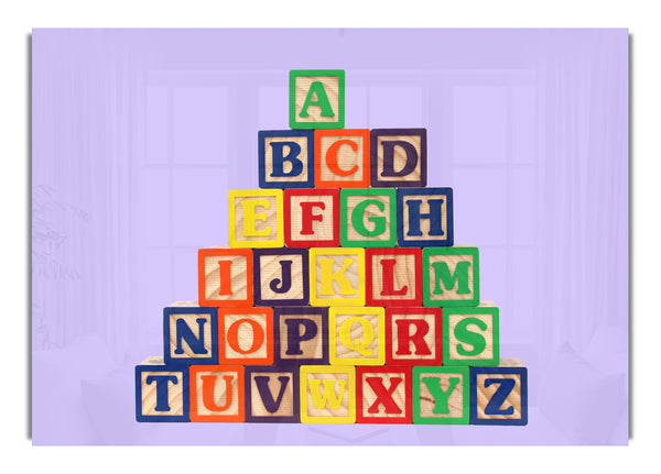Alphabet Blocks Lilac