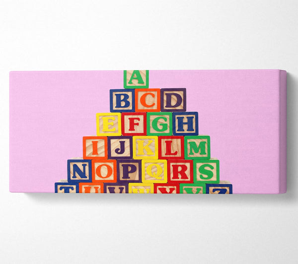 Alphabet Blöcke Rosa