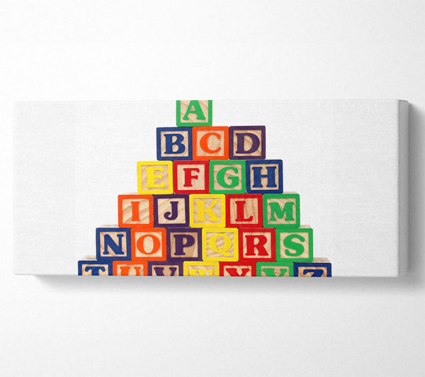 Alphabet Blöcke Weiß