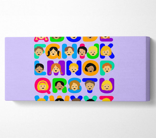 Alphabet Kinder Lila