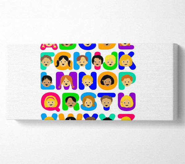 Alphabet Kinder Weiß