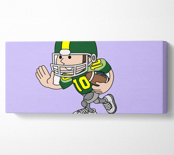 American Football Sport Spieler Lila