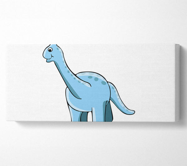 Großer lustiger Dinosaurier in Weiß 