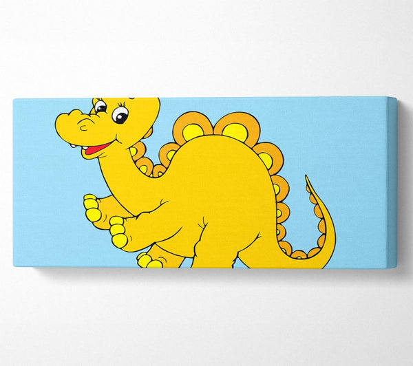 Großer glücklicher Dinosaurier Baby Blau 