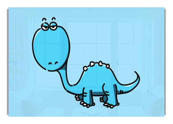 Dinosaur Not Impressed Baby Blue