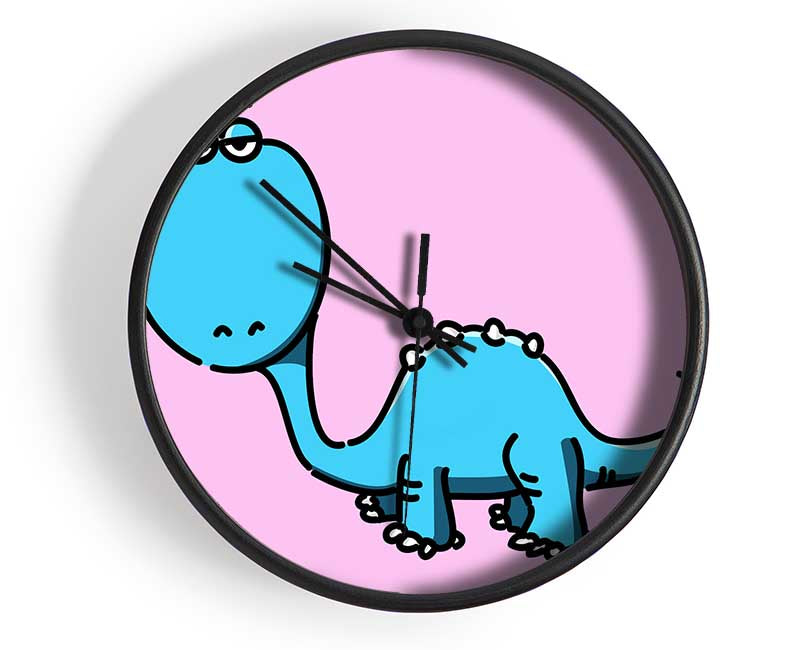 Dinosaur Not Impressed Pink Clock - Wallart-Direct UK