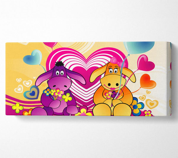 Donkeys And Hearts Celebration White