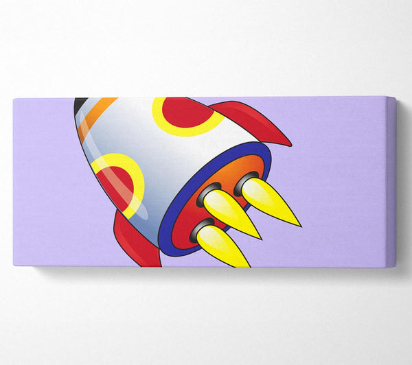 Flying Rocket Ship Lilac