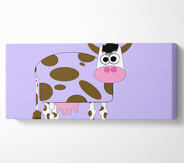 Funny Cow With Hair Lilac