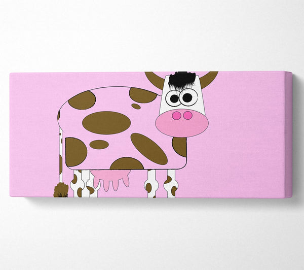 Funny Cow With Hair Pink