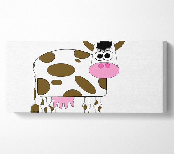 Funny Cow With Hair White