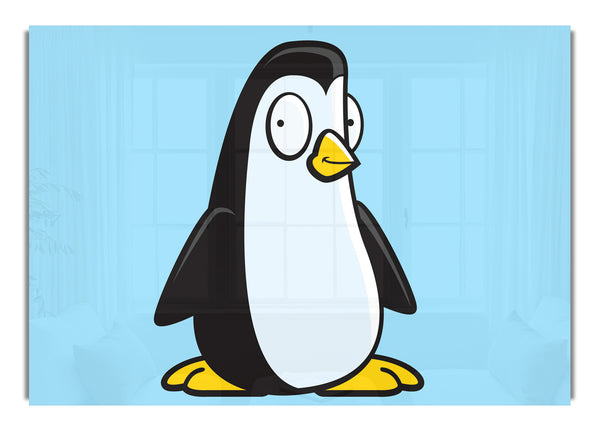 Funny Penguin Baby Blue
