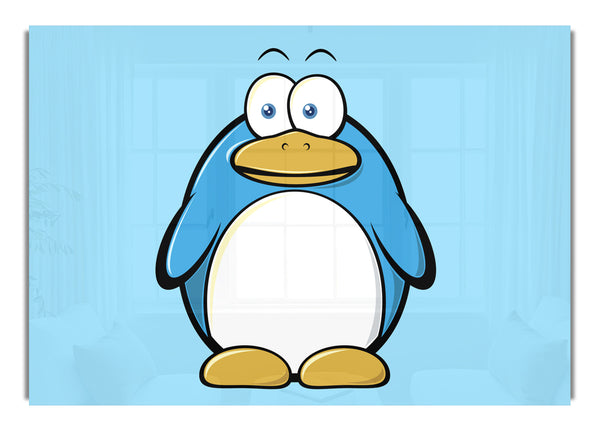 Funny Penquin Standing Baby Blue